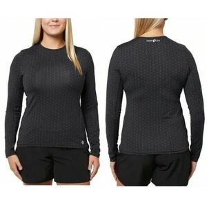 Black Rashguard Medium HANG TEN Women Floral Long Sleeve Floral Sun‎ Swimming